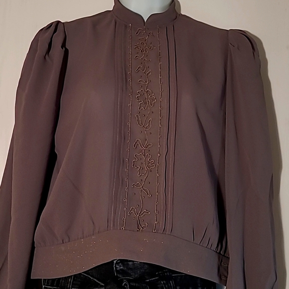 Vintage Sheer Blouse by Pat Richards - Picture 2 of 7